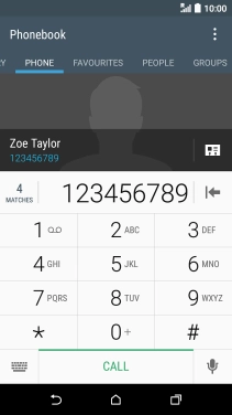 Key in the required number and press CALL.