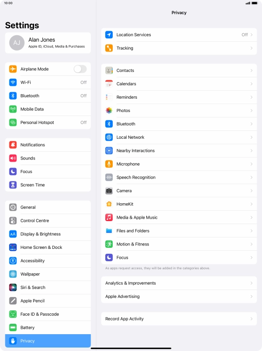 Press Record App Activity.