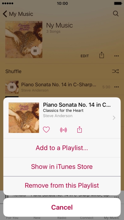 Press the share icon.
