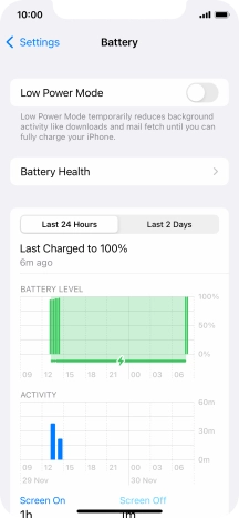 Press Battery Health.