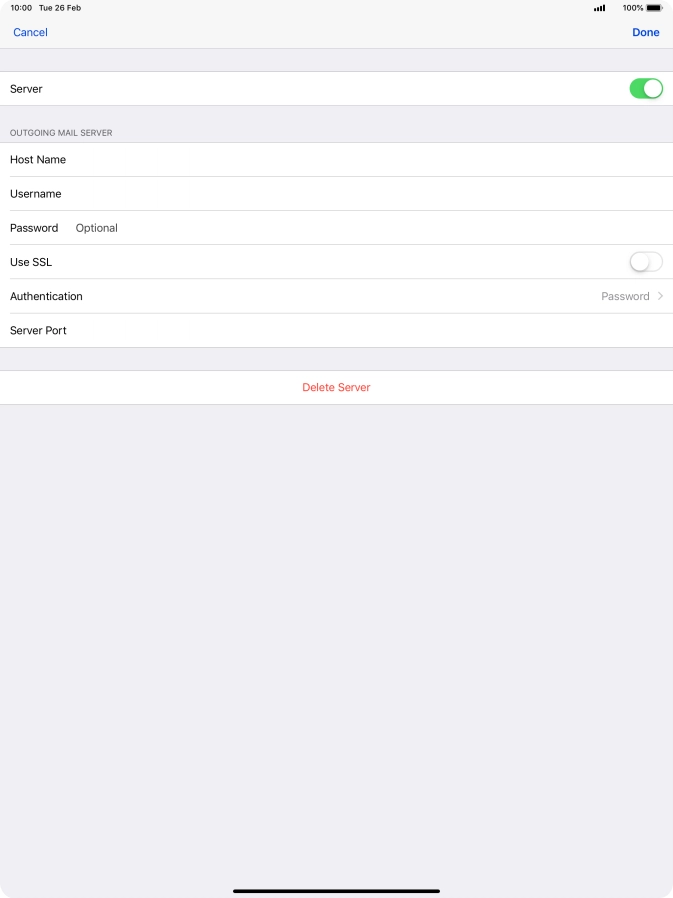 Press Authentication.