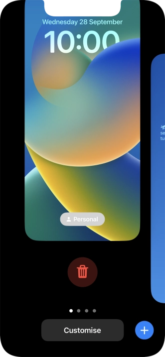 Press the delete icon.