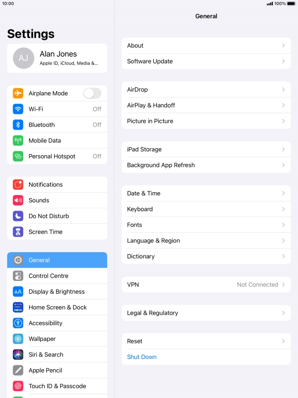 Press Background App Refresh.