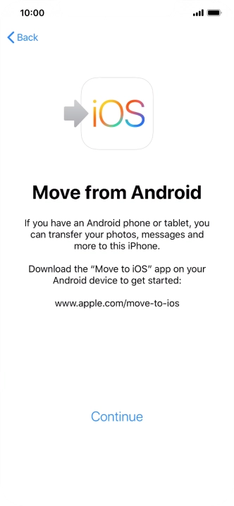 To transfer content to your phone, you need to install the app 