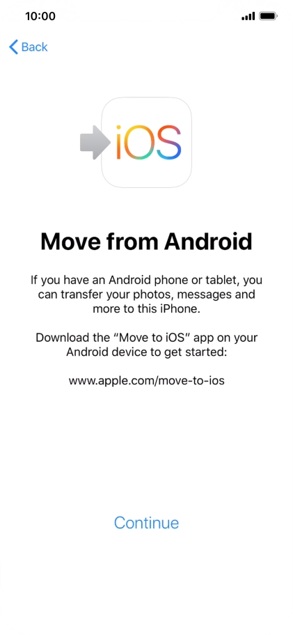 To transfer content to your phone, you need to install the app 