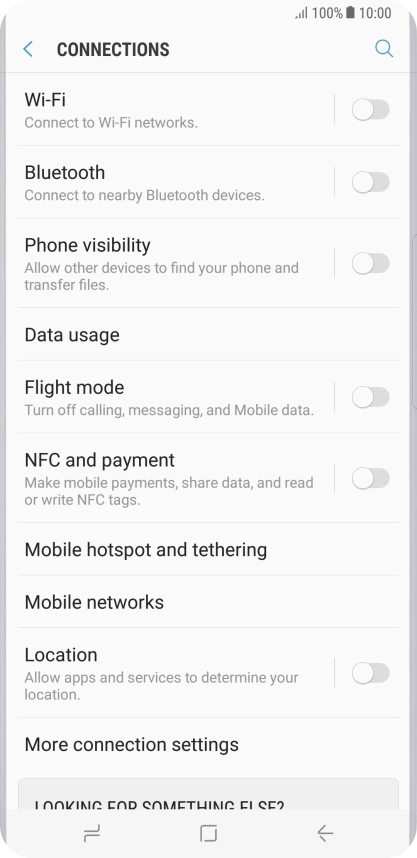 Press Mobile networks.