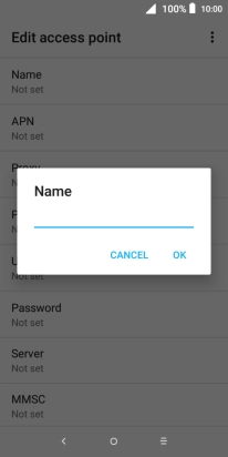 Key in Vodafone MMS and press OK.