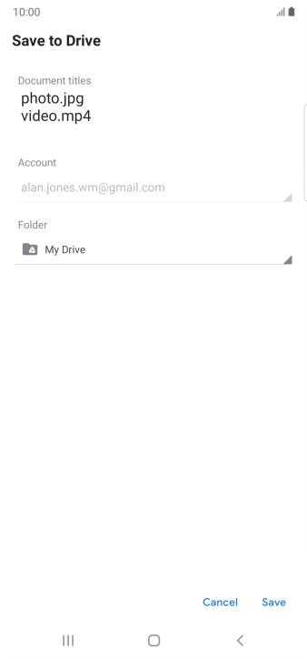 Press the field below 