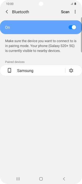 Press the Home key to return to the home screen.