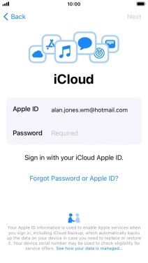 Press the field next to 