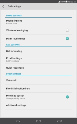 Press Call forwarding.