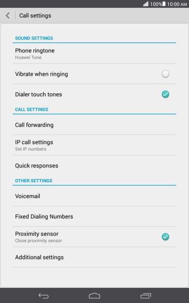 Press Call forwarding.