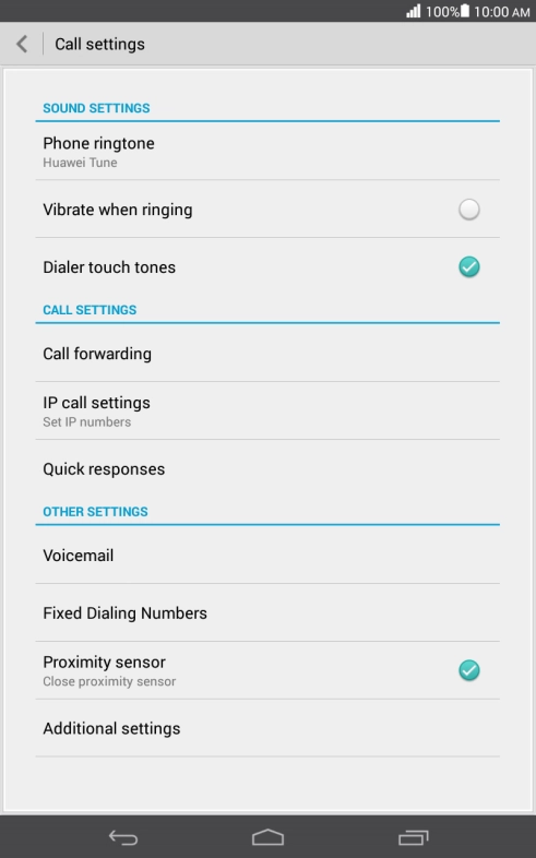 Press Call forwarding.