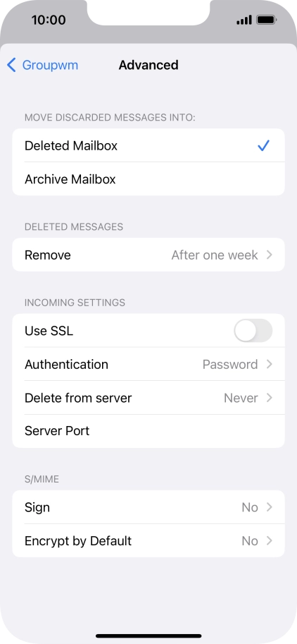 Press Authentication.
