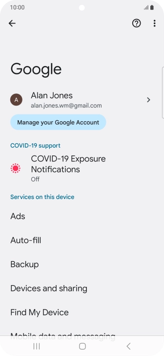 Press Find My Device.