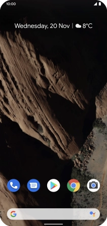 Press the phone icon.