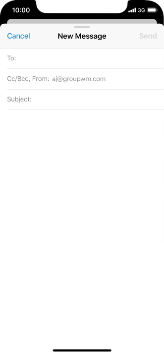 Press To and key in the first letters of the recipient's name.