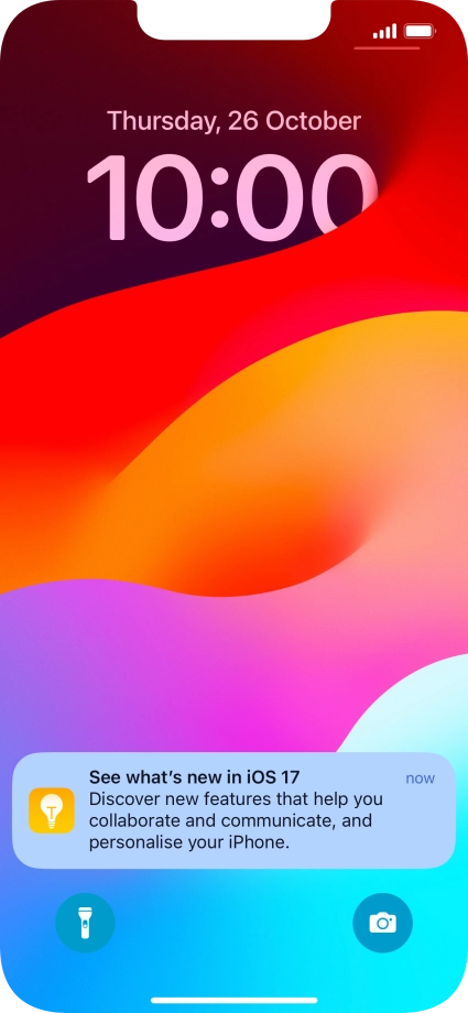 Press the required notification and follow the instructions on the screen to use the selected function.