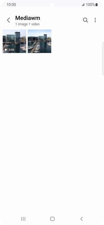 Press and hold any picture or video clip.