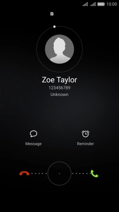 If the screen lock is turned on, press and drag the circle right.