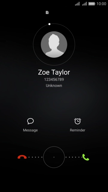 If the screen lock is turned on, press and drag the circle right.