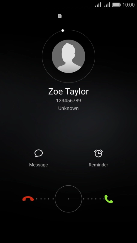 If the screen lock is turned on, press and drag the circle right.