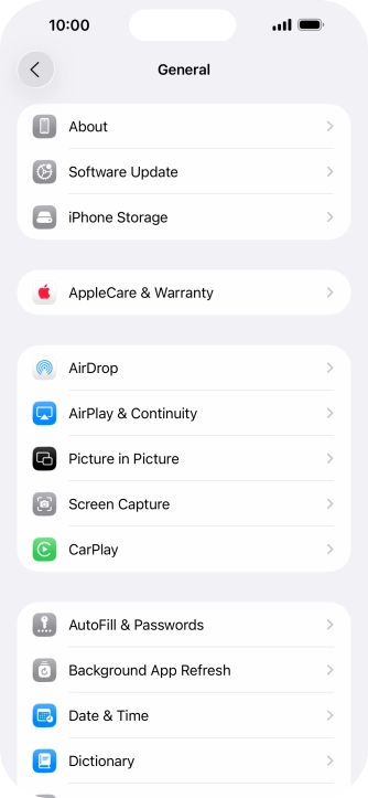 Press Software Update. If a new software version is available, it's displayed. Follow the instructions on the screen to update the phone software.