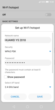 Press the field below 