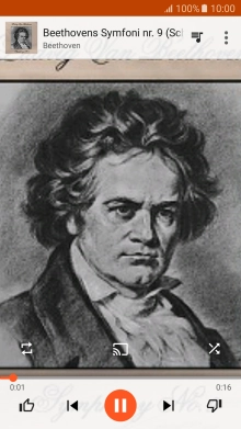 Press arrow right to go to the next audio file.