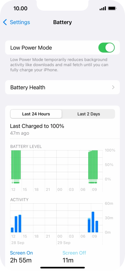 Slide your finger upwards starting from the bottom of the screen to return to the home screen.