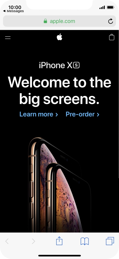 Press the screen a little harder until the content of the message is opened in the relevant application.