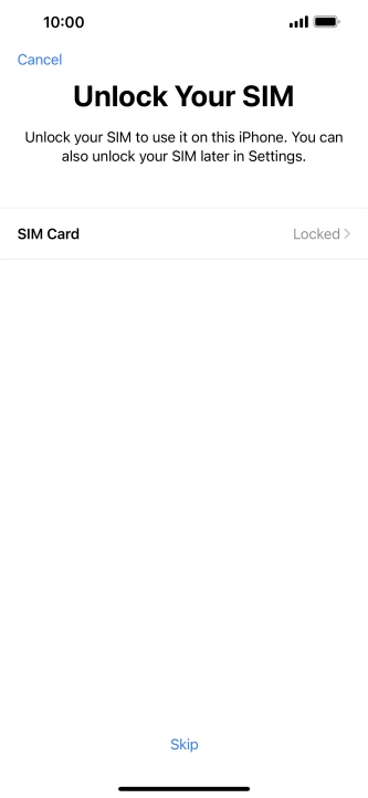 Press SIM Card.