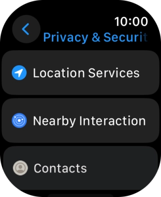 Press Location Services.