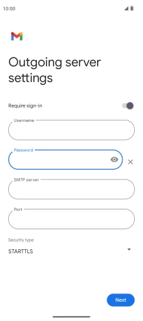 Press the field below 