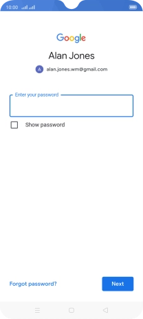Press the field below 