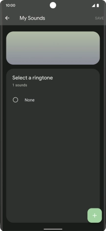 Press the add ring tone icon and go to the required folder.