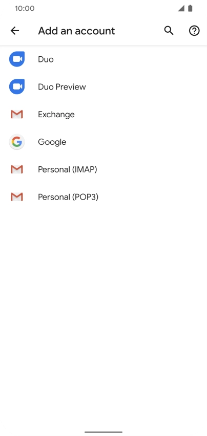 Press Personal (POP3).