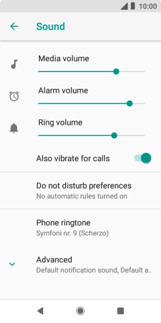 Press the Home key to return to the home screen.
