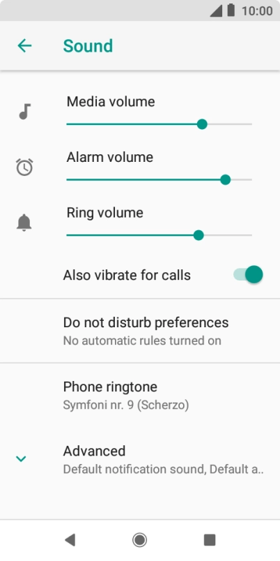 Press the Home key to return to the home screen.