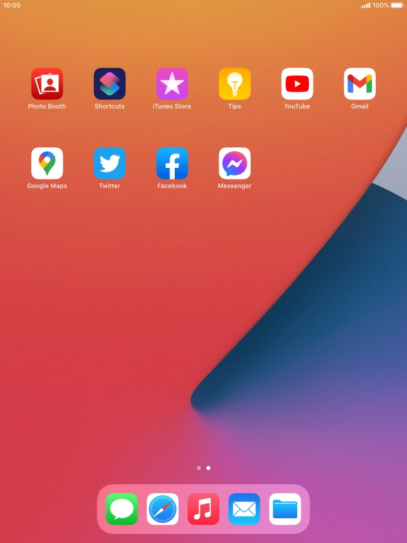 Press and hold the required app.