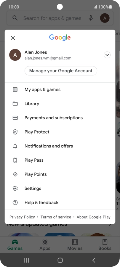 Press My apps & games.