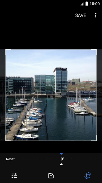 Drag the frame to the required position to select the required detail and press SAVE.