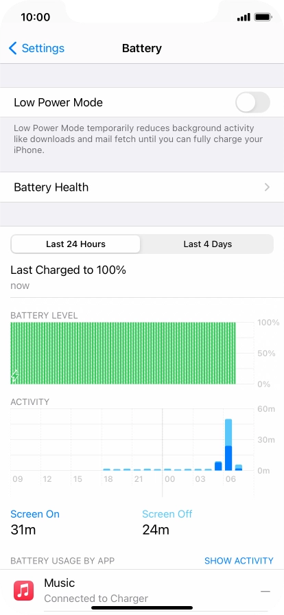Press Battery Health.