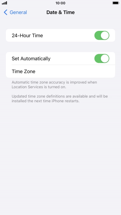 Press the Home key to return to the home screen.