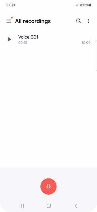 Create a new recording or open a previously saved recording.