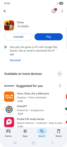 Press the Home key to return to the home screen.
