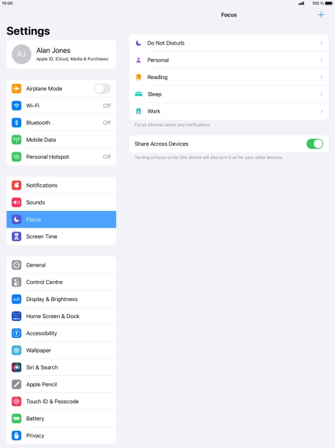 Press Do Not Disturb.