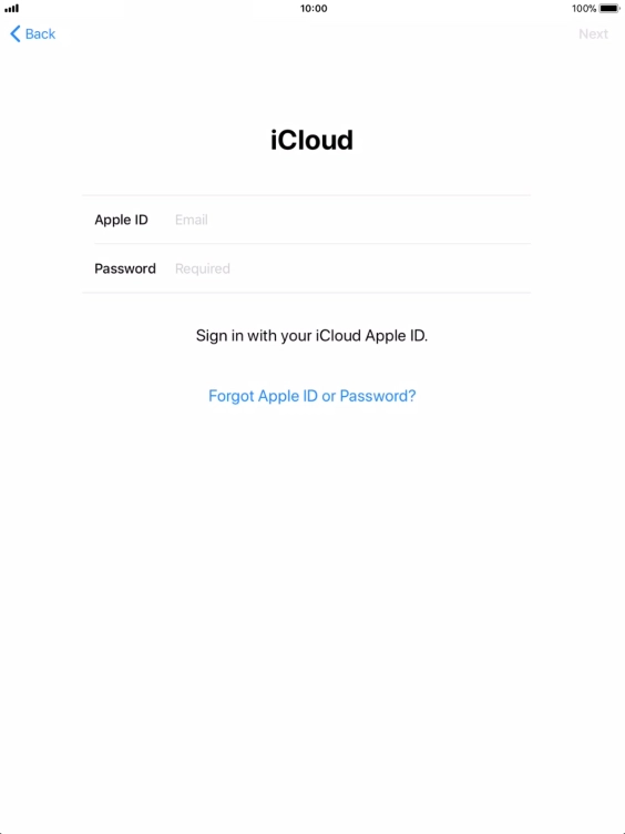 Press the field next to 