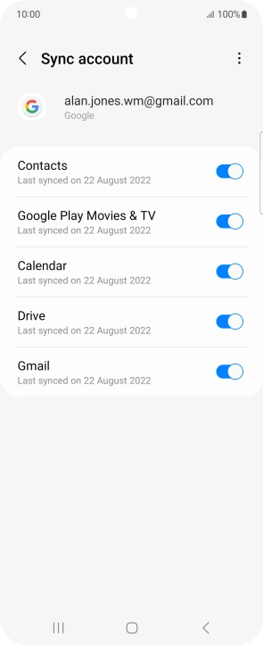 Press the Home key to return to the home screen.