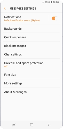 Press More settings.